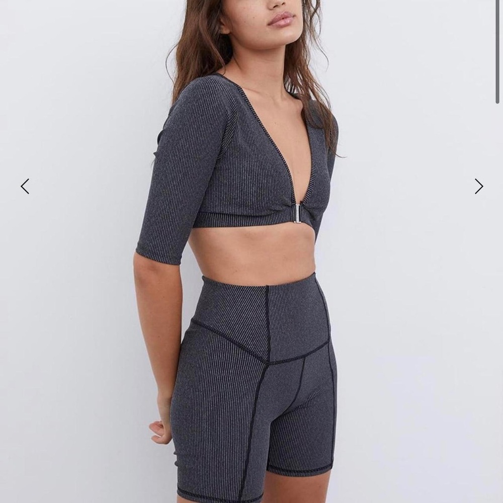 For Love And Lemons Black Sports Bra